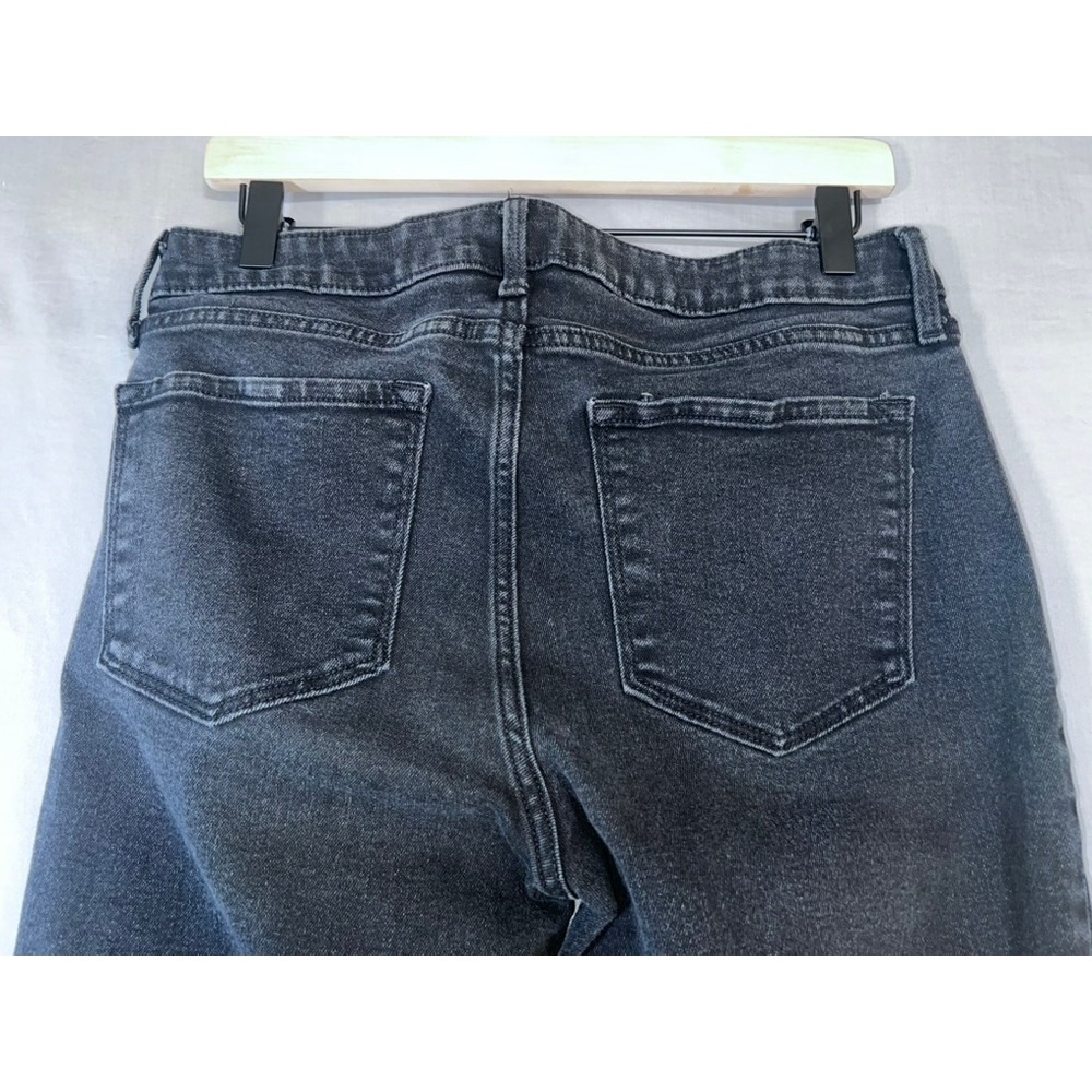 Christopher Blue Corduroy Pants Womens 12 Charcoal Gray Straight Leg Stretch